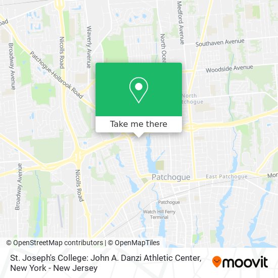 Mapa de St. Joseph's College: John A. Danzi Athletic Center