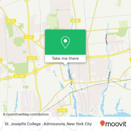 St. Joseph's College : Admissions map