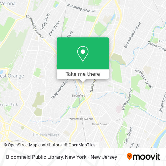 Bloomfield Public Library map