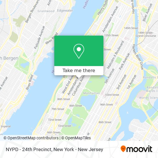 Mapa de NYPD - 24th Precinct