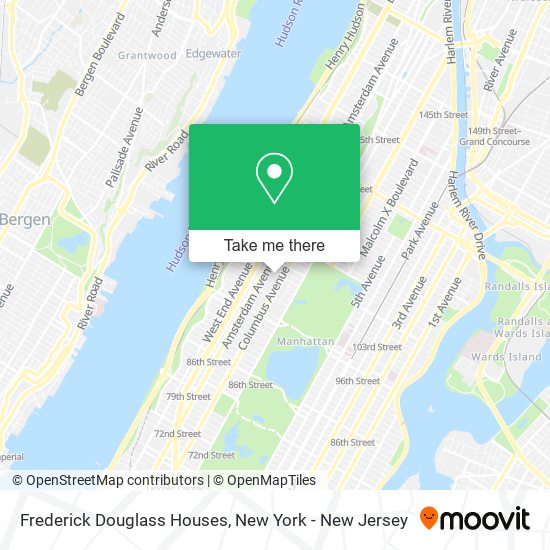 Frederick Douglass Houses map