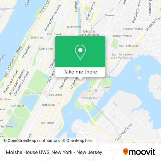 Moishe House UWS map