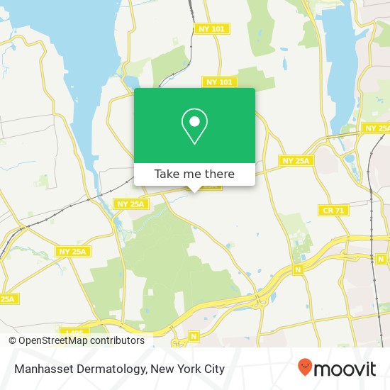 Manhasset Dermatology map