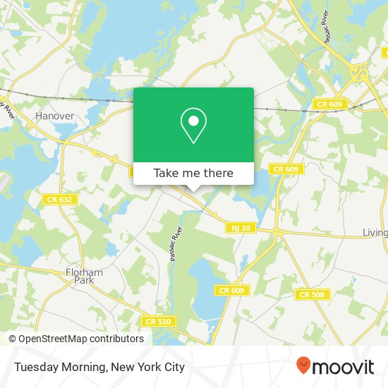 Mapa de Tuesday Morning