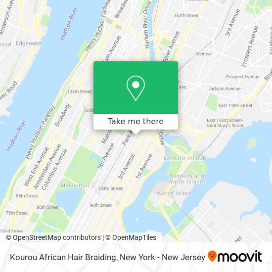 Kourou African Hair Braiding map