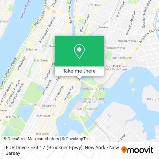 Mapa de FDR Drive - Exit 17 (Bruckner Epwy)