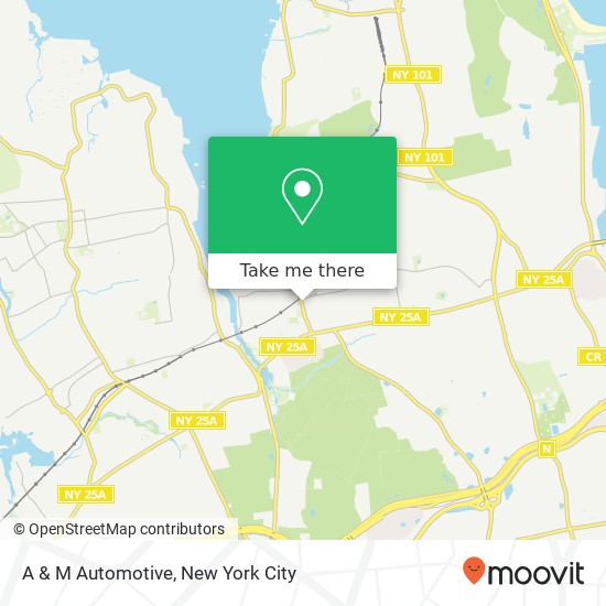 A & M Automotive map