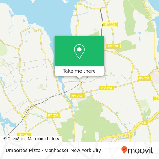 Mapa de Umbertos Pizza - Manhasset