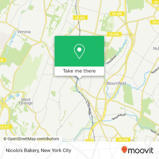 Nicolo's Bakery map