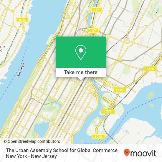 Mapa de The Urban Assembly School for Global Commerce