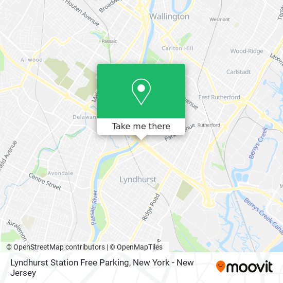 Lyndhurst Station Free Parking map