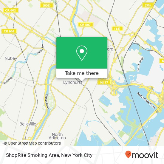 Mapa de ShopRite Smoking Area