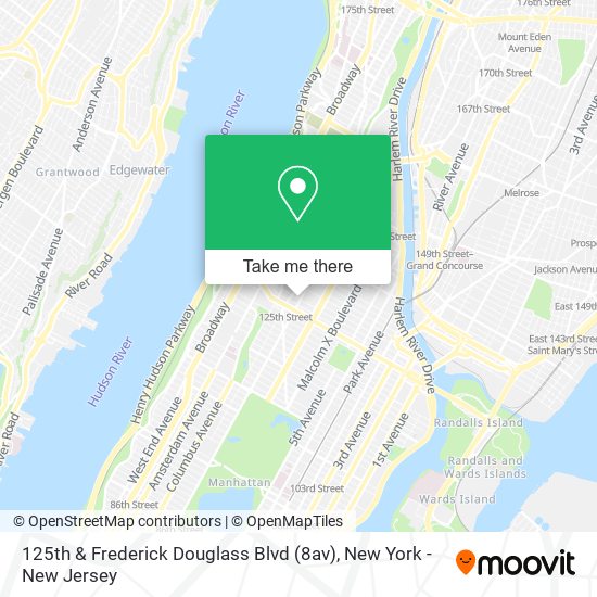 125th & Frederick Douglass Blvd (8av) map