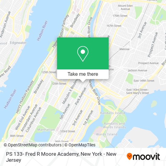 Mapa de PS 133- Fred R Moore Academy