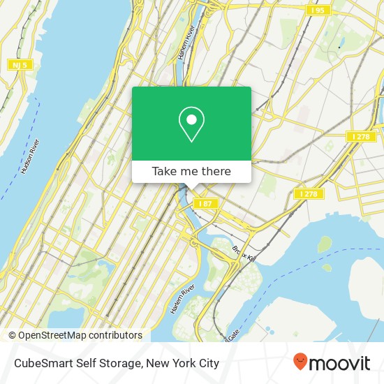 CubeSmart Self Storage map