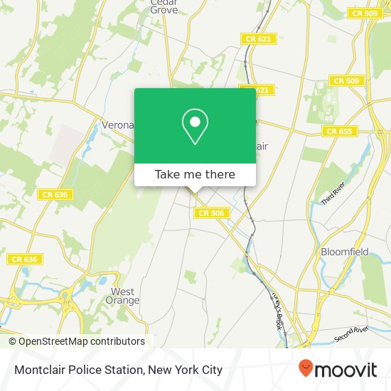 Mapa de Montclair Police Station