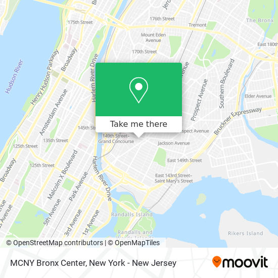 MCNY Bronx Center map