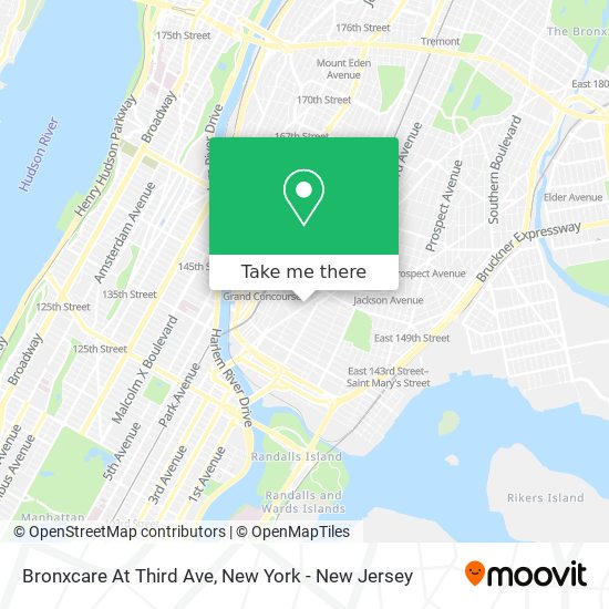 Bronxcare At Third Ave map