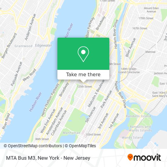 Mapa de MTA Bus M3