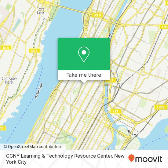 CCNY Learning & Technology Resource Center map