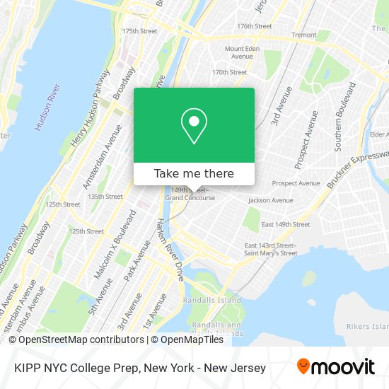 KIPP NYC College Prep map