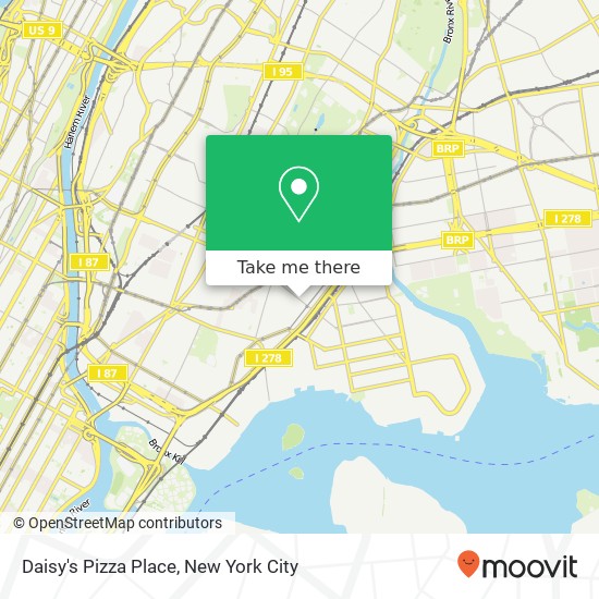 Daisy's Pizza Place map