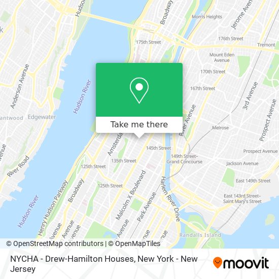 NYCHA - Drew-Hamilton Houses map