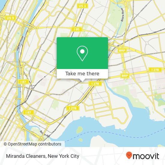 Miranda Cleaners map