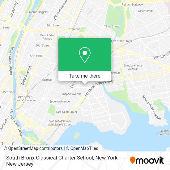 South Bronx Classical Charter School map