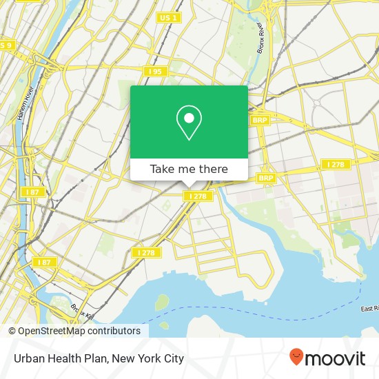 Urban Health Plan map