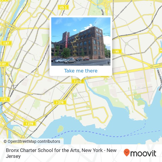 Mapa de Bronx Charter School for the Arts