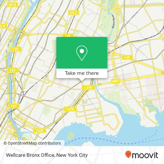 Mapa de Wellcare Bronx Office