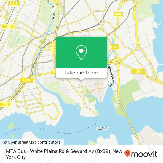 MTA Bus - White Plains Rd & Seward Av (Bx39) map