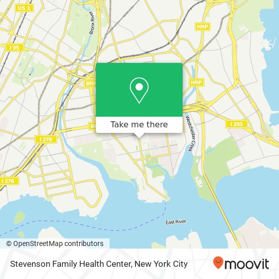 Stevenson Family Health Center map