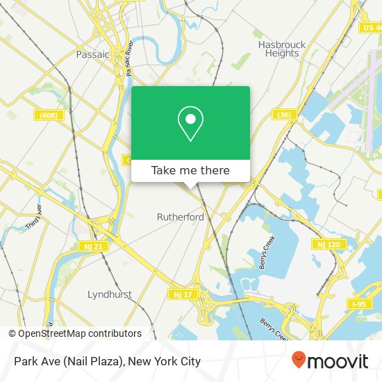 Mapa de Park Ave (Nail Plaza)