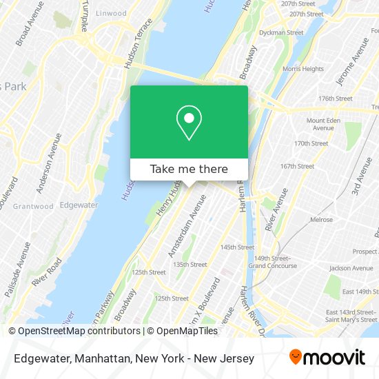Mapa de Edgewater, Manhattan