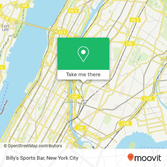 Billy's Sports Bar map