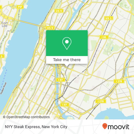 Mapa de NYY Steak Express