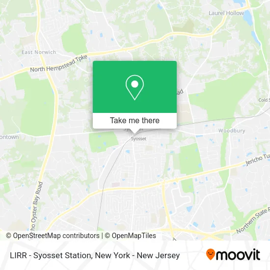 LIRR - Syosset Station map