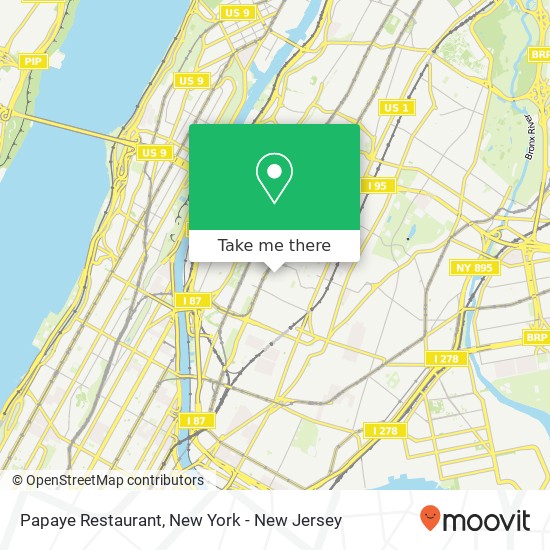 Mapa de Papaye Restaurant