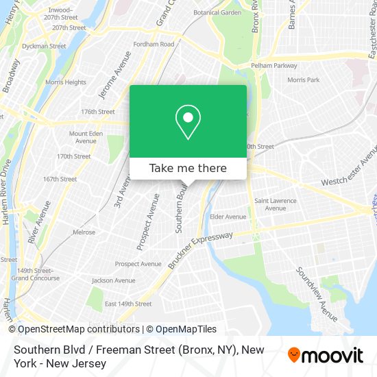 Mapa de Southern Blvd / Freeman Street (Bronx, NY)
