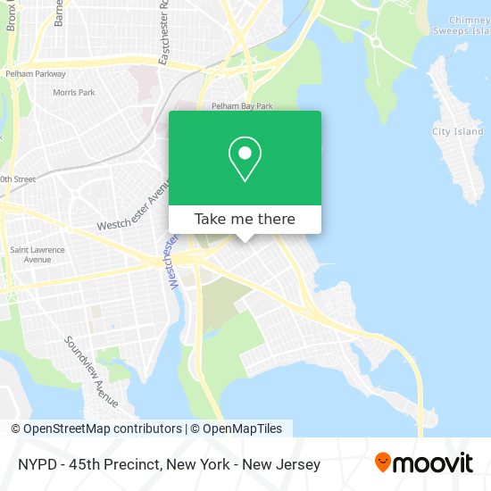 NYPD - 45th Precinct map