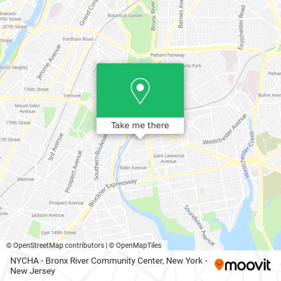 Mapa de NYCHA - Bronx River Community Center