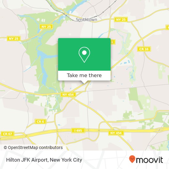 Hilton JFK Airport map