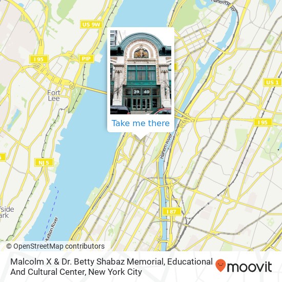 Malcolm X & Dr. Betty Shabaz Memorial, Educational And Cultural Center map