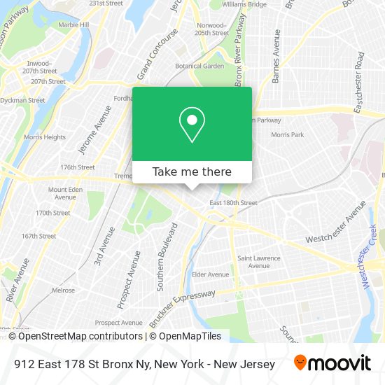 912 East 178 St Bronx Ny map