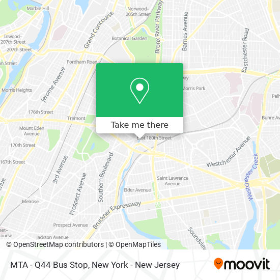 MTA - Q44 Bus Stop map