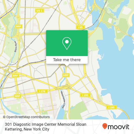 Mapa de 301 Diagostic Image Center Memorial Sloan Kettering