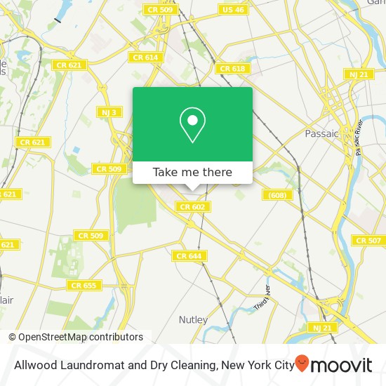 Allwood Laundromat and Dry Cleaning map