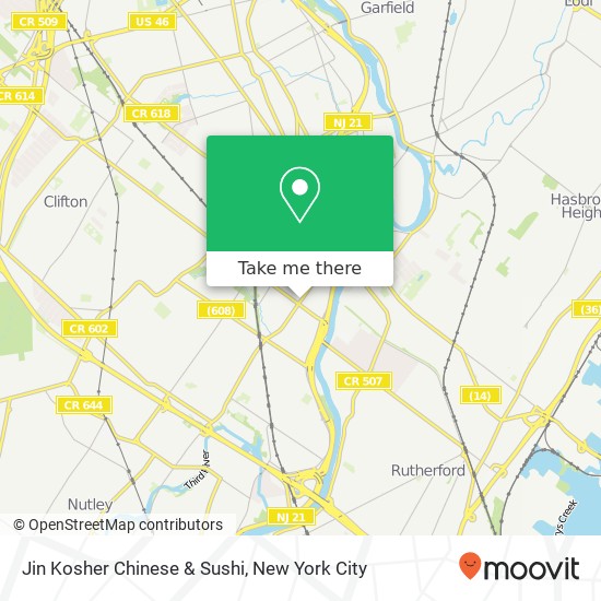 Jin Kosher Chinese & Sushi map
